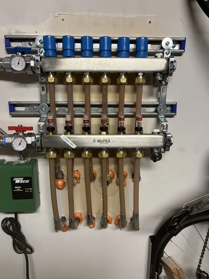 Plumber performing Gas Leak Detection at a residential property in Wickliffe